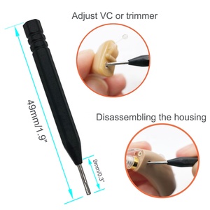 Kit de herramientas de limpieza para audífono, protectores de cera para auriculares, <span class=keywords><strong>limpiador</strong></span> de Airpod, cepillo de ventilación, destornillador, funda de transporte - Product Image 5