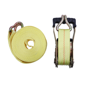 Precio de fábrica, 2 pulgadas, 5 toneladas, <span class=keywords><strong>10</strong></span> <span class=keywords><strong>metros</strong></span>, camión amarillo, cinturón de amarre de carga, correas de amarre de trinquete - Product Image 1