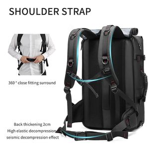 Sac à dos tactique de randonnée en plein air personnalisé de 60 l, imperméable, en PU, pour homme, avec fonctions antivol, compartiment pour ordinateur portable, compartiment pour chaussures, port USB - Product Image 5