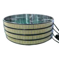 Kingshowstar 4Row Wheel Lights pour camions Off-Road 4 Row Quad Row Pure White Wheel Lights Kit Truck Accessory LED Rim Light 12V