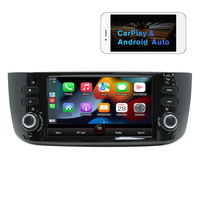 Système GPS de voiture sans fil Carplay Android Auto WiFi Bluetooth Aux Radio FM Lecteur MP5 pour Fiat Punto Autoradio Stéréo
