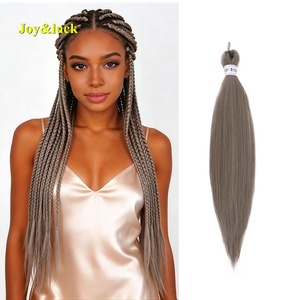 <span class=keywords><strong>Capelli</strong></span> Sintetici Pre-Intrecciati EZ all'Ingrosso, Morbidi e Effetto Yaki per Donne, Trecce all'Uncinetto, Pacchetto di <span class=keywords><strong>Capelli</strong></span> per Intrecciare, Estensioni EZ - Product Image 5