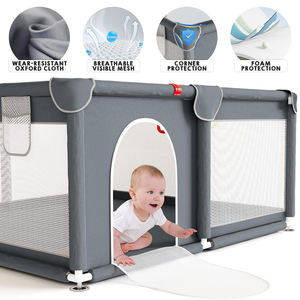 Recinto Protettivo Luminoso per Bambini, Barriera di Sicurezza per Neonati, Recinzione per Bambini, Box per Bambini per Interni, Parco Giochi per Neonati - Product Image 4