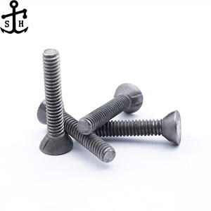 מפעל מותאם אישית ASME B18.9 <span class=keywords><strong>SAE</strong></span> J429 בורג מחרשה עגול ראש שטוח דרגה 2 5 8 פלדת פחמן מפתח שחור נעילת בורג ואום - Product Image 2