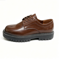 Chaussures habillées Oxford pour hommes, à bout rond, à enfiler, rehaussantes, imperméables, pour mariage, légères et respirantes, collection automne