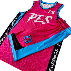 2023 विंटेज गर्म दबाने वाले ओएम त्वरित सूखी टोकरी बॉल बनियान कस्टम प्रिंट रेट्रो स्ट्रीटवियर पुरुष बास्केटबॉल वर्दी जर्सी सेट - Product Image 3