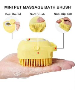 Best Selling Products <b>Pet</b> Cleaning Bath Supplies <b>Pet</b> Massage <b>Brush</b> Shampoo Dispenser Dog Bath <b>Brush</b> - Product Image 6