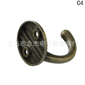 C4 Antique Bronze Wall Hook 35mmx31mm Round Metal <b>Coat</b> Hook For Bedroom Bathroom - Product Image 2