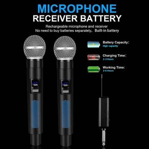 Professional 2.4g Handheld <b>Wireless</b> Dynamic <b>Mic</b> Stage Performance Vlogging <b>Wireless</b> Karaoke Microphone for Church - Product Image 6
