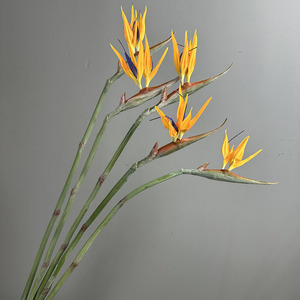 Fleur artificielle réaliste en PU de 97 cm, Fleur de l'oiseau de paradis à longue tige, Fleur tropicale artificielle <span class=keywords><strong>Strelitzia</strong></span> pour la décoration de vases de sol d'hôtel - Product Image 2
