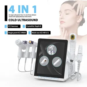 Multi Functional Beauty Machine 4 in 1 Crystallite Depth 8 Ice Vmax Scar Acne Removal Face Lift Skin Firming Device Body Shaping