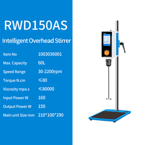 HUXI Lab 지능형 60L 디지털 오버헤드 터치스크린 전진/후진 전기 믹서 교반기 제조업체 - Product Image 6