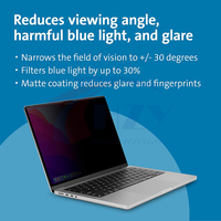 Filtre de confidentialité magnétique anti-éblouissement pour Macbook Air 13 M1 M2 Pro Film protecteur d'écran pour ordinateur portable Film anti-espion