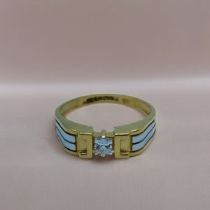 Bague élégante en or et diamants avec un design de bande moderne, bague élégante pour homme et femme, bijoux de luxe pour un usage quotidien - Product Image 4