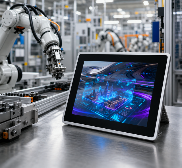 Industrial HMI Panel Computer TPC372 Flexible I/O Expansion with Built-in CODESYS SoftMotion for Motion Control Applications