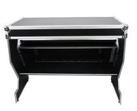 BESTYART/ Table de DJ portable de style Z avec poignées et roulettes