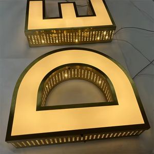 Custom Led Logo Ontwerp Licht Teken Hoge Heldere Winkel Winkel 3d Backlit Kanaal Letter Gloed Acryl Led Verlicht Voor Het Bedrijfsleven - Product Image 2