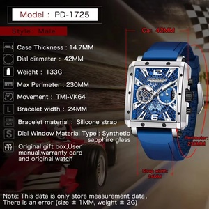 PAGANI DESIGN Men's <b>Automatic</b> Watch TMI VK64 <b>Chronograph</b> Waterproof Sport Sapphire Glass Luxury Clock 1725 Reloj Hombre - Product Image 4