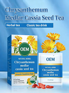 ชาสมุนไพร OEM ดอกเก๊กฮวย โกจิเบอร์รี่ เมล็ดขี้เหล็ก ผสมฮันนี่ซัคเคิล บรรจุ 20 ซองชา ซองละ 2.5 กรัม บรรจุกล่องมาตรฐาน CGMP - Product Image 5
