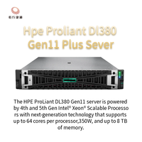 Serveur en rack HPE DL380 Gen11 Plus Proliant avec processeur Xeon, mémoire DDR4 32/64 Go, disque dur 1 To, garantie 1 an
