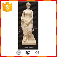 Statue de fille nue en grès imperméable de haute qualité, vente directe d'usine de Foshan, pour l'extérieur