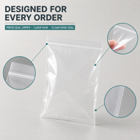 Sacs à fermeture éclair transparents en PE, format mini 3x4 pouces, refermables, pour documents, fournitures scolaires, vente directe usine, prix abordable