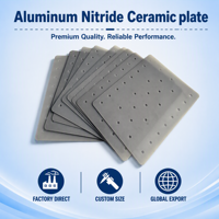 Plaque en céramique perforée en nitrure d'aluminium à haute conductivité thermique pour module semi-conducteur IGBT