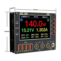 C09 Ampèremètre Numérique Bicanal à Forme d'Onde I2C 0-40V pour la Réparation Électronique de Téléphones Mobiles, Mesure le Courant/la Tension/la Vitesse