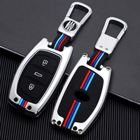 Coque de clé télécommande intelligente HYUNDAI Tucson Sonata Elantra, en alliage de Zinc, étui à 3 boutons, housse pour clé de maison