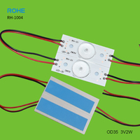 ROHE Shenzhen Fournisseur Usine de fabrication de rétroéclairage LED pour téléviseur à LED unique avec fil 3V 2W Perles de lampe à haute luminosité Lentille de type rond