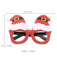 Lunettes à paillettes sur le thème de Noël, lunettes de fête du Nouvel An, lunettes décoratives de Noël pour adultes et enfants