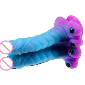 Monster Zachte Realistische Siliconen Dildo Draak Grote <span class=keywords><strong>Penis</strong></span> <span class=keywords><strong>Vagina</strong></span> Zuignap <span class=keywords><strong>Sexy</strong></span> Volwassen Speelgoed Voor Vrouwen Masseren Sekswinkel Product - Product Image 5
