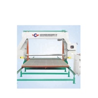 Le nouveau cylindre d'opération anti-chute de produit coupera la mousse de bloc de haute précision en fines tranches machine de découpe horizontale