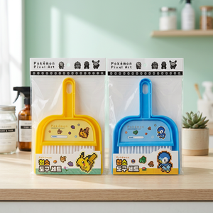 Kit de Nettoyage de Bureau Mini Pixel Art Pokémon pour Enfants – Gomme, Brosse à Poussière, Balayette – Anime, Dessin Animé, Rétro 8-bit, Modèle KR - Product Image 3