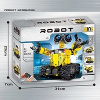 828 pièces STEM DIY Blocs de construction robotiques Modèle de jouet 4 en 1 Robot programmable à double mode (APP et télécommande) Kits de construction de briques robotiques