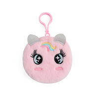 Nouveau carnet de notes en peluche licorne 2026, mini journal mignon avec porte-clés