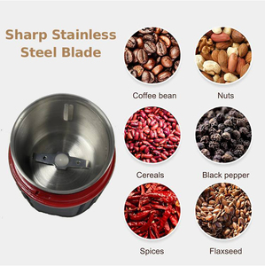 <span class=keywords><strong>Moulin</strong></span> <span class=keywords><strong>à</strong></span> <span class=keywords><strong>café</strong></span> électrique automatique portable pour épices, noix, graines, haricots, avec meules en acier inoxydable, 200W, design facile <span class=keywords><strong>à</strong></span> nettoyer, usage domestique - Product Image 5