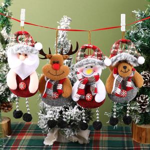 Décorations de Noël, petits pendentifs Père Noël, accessoires pour arbre de Noël, petits pendentifs en tissu, cadeaux pour enfants - Product Image 2