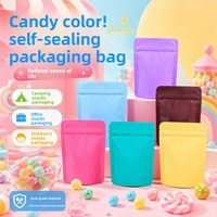 Sachet refermable mat de qualité alimentaire avec fermeture éclair pour café en grains, bonbons et snacks, épaissi