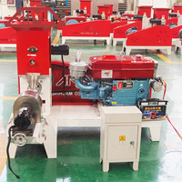 Petite ligne flottante de machines de traitement d'extrudeuse de granulés d'aliments pour poissons de moteur diesel Machine automatique d'alimentation pour poissons Prix Bangladesh