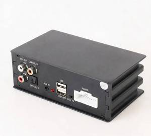 Amplificateur DSP pour voiture, amélioration de la qualité sonore, 2 canaux, alliage d'aluminium, 0,1% THD, contrôle par application mobile, musique USB - Product Image 1