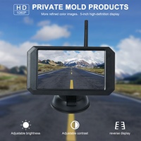 Rétroviseur sans fil HD 5 pouces pour véhicule de loisirs avec kit caméra de stationnement