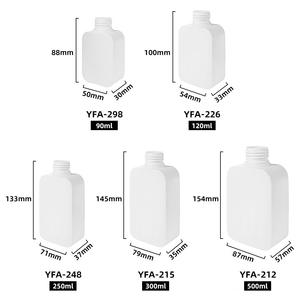 Square <b>Plastic</b> Bottles 90ml 120ml 250ml 300ml 500ml Screw Cap For Shampoo Hand Sanitizer <b>Packaging</b> - Product Image 1