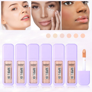 Paleta de <span class=keywords><strong>Corrector</strong></span> de 6 Colores, Cobertura para <span class=keywords><strong>Ojeras</strong></span>, Hidratante, Sin Residuos, Resistente al Agua, Larga Duración, <span class=keywords><strong>Corrector</strong></span> Facial, Botella Morada - Product Image 2