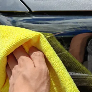 Yüksek kaliteli araba yıkama kalınlaşmış mikrofiber havlular emici temizlik araba havlu mikrofiber