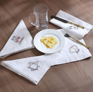 Serviette de table 100% lin, serviette de table en lin lavé à la pierre, serviette de table pour dîner - Product Image 4