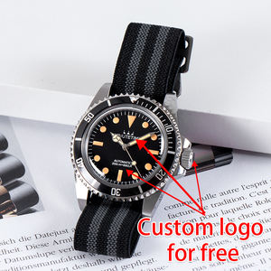 Reloj MINUTETIME Vintage con Movimiento NH35, Logotipo Personalizado en la Esfera, Correa de Nailon, Espejo Acrílico, Resistente al Agua 100 Metros, Esfera Luminosa - Product Image 6