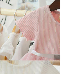 Vestidos de Niña Estilo Dulce Coreano, Vestidos Casuales de Moda con Encaje y Flores para Bebés y Niñas - Product Image 4