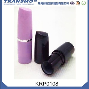 Tube de rouge à lèvres rond noir, flacon de baume à lèvres, conteneur, tube de rouge à lèvres vide de luxe, tube en plastique de forme ronde - Product Image 4