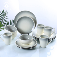 Vente directe d'usine unique 8 pouces assiette colorée restaurant tasse en céramique dîner table assiettes ensemble en céramique